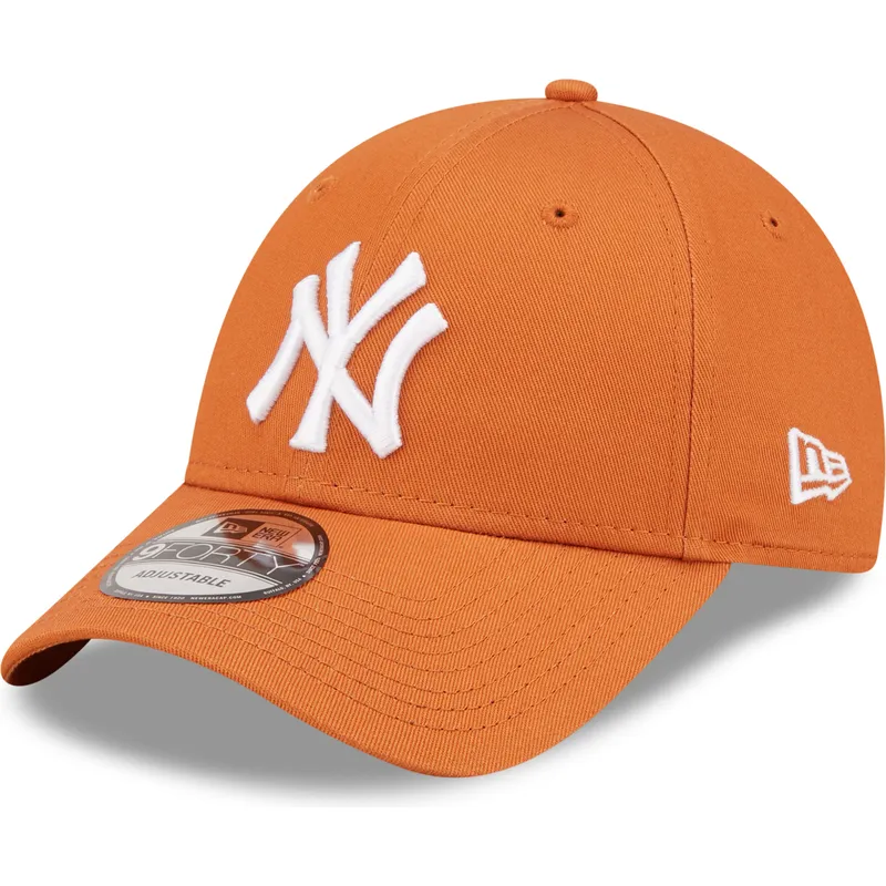 kasketter-buet-orange-justerbar-rem-9forty-league-essential-fra-new-york-yankees-mlb-af-new-era