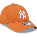 kasketter-buet-orange-justerbar-rem-9forty-league-essential-fra-new-york-yankees-mlb-af-new-era