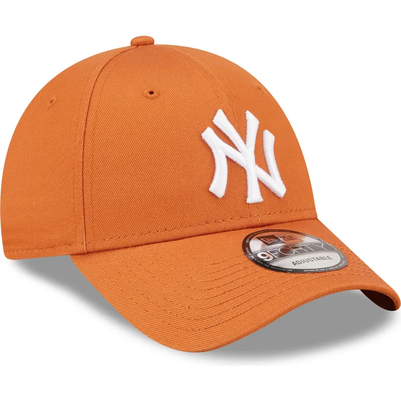 kasketter-buet-orange-justerbar-rem-9forty-league-essential-fra-new-york-yankees-mlb-af-new-era