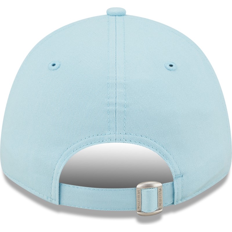 new-era-curved-brim-9forty-league-essential-new-york-yankees-mlb-light-blue-adjustable-cap