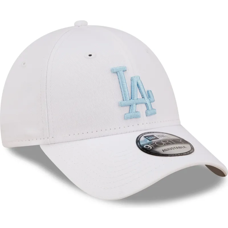 kasketter-buet-hvid-justerbar-rem-9forty-league-essential-fra-los-angeles-dodgers-mlb-af-new-era