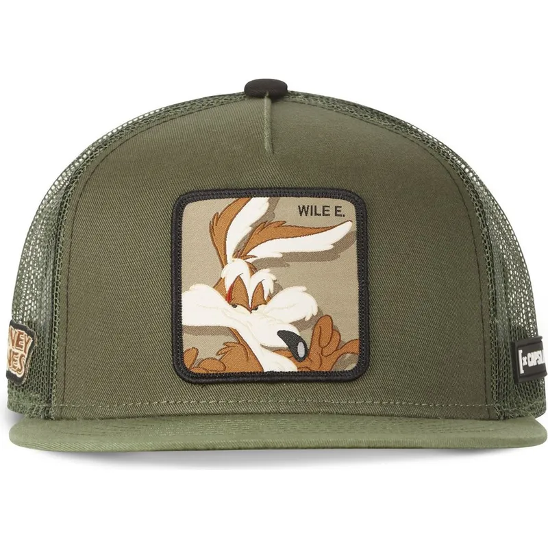 kasketter-flad-gron-snapback-coyote-looney-tunes-af-capslab