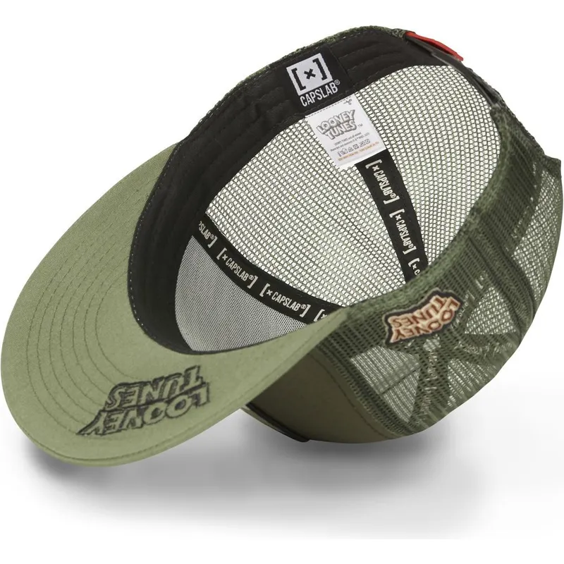 kasketter-flad-gron-snapback-coyote-looney-tunes-af-capslab