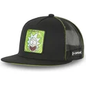 sort-rick-sanchez-casf-ri1-rick-og-morty-flad-trucker-kasket-fra-capslab