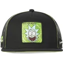 sort-rick-sanchez-casf-ri1-rick-og-morty-flad-trucker-kasket-fra-capslab