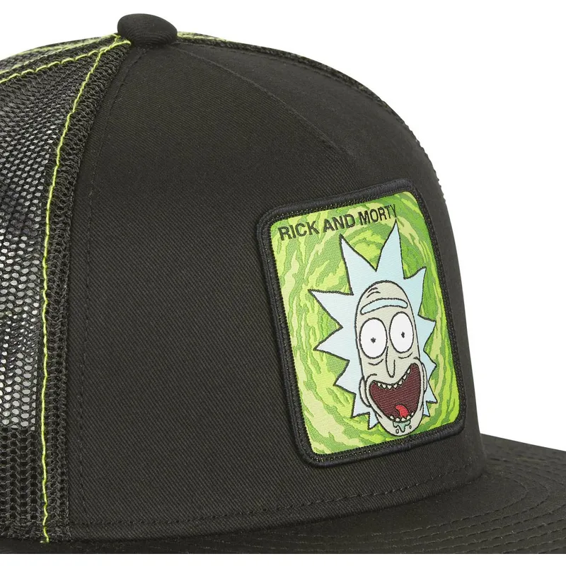 kasketter-flad-sort-snapback-rick-sanchez-rick-og-morty-af-capslab kasketter-flad-sort-snapback-rick-sanchez-rick-og-morty-af-capslab