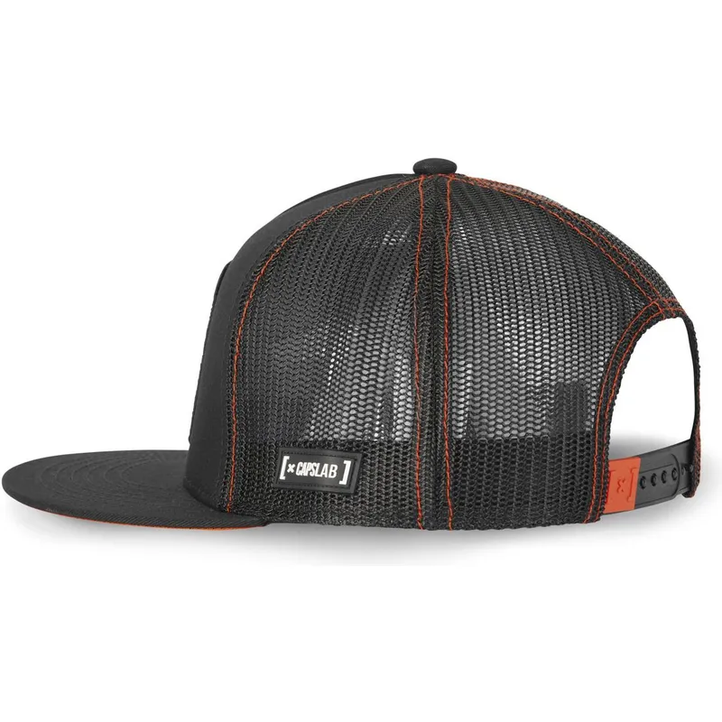 kasketter-flad-sort-snapback-snoopy-jordnodder-af-capslab