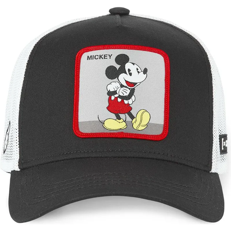 trucker-kasket-sort-og-hvid-mickey-mouse-cas-mic4-disney-fra-capslab