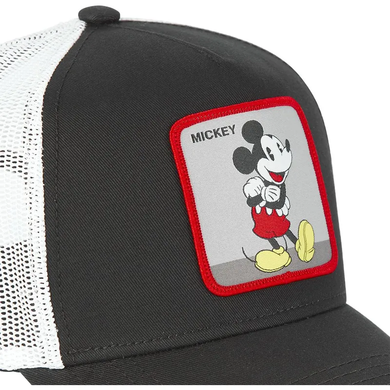 trucker-kasket-sort-og-hvid-mickey-mouse-cas-mic4-disney-fra-capslab