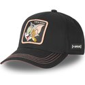 capslab-curved-brim-tom-and-jerry-tj3-looney-tunes-black-adjustable-cap