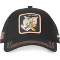 sort-justerbar-curved-cap-tom-og-jerry-tj3-looney-tunes-fra-capslab