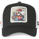 trucker-kasket-sort-og-hvid-mario-kart-dri2-super-mario-bros-fra-capslab