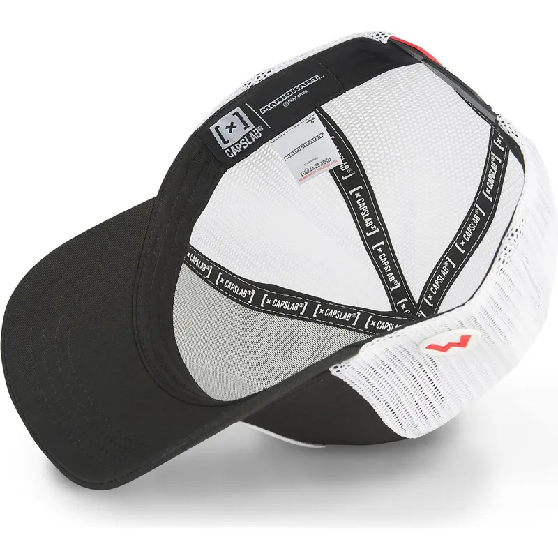 trucker-kasket-sort-og-hvid-mario-kart-dri2-super-mario-bros-fra-capslab