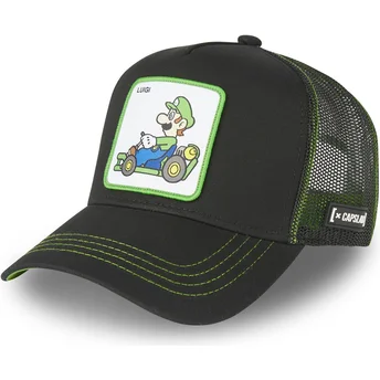 trucker-kasket-sort-luigi-kart-lui1-super-mario-bros-fra-capslab