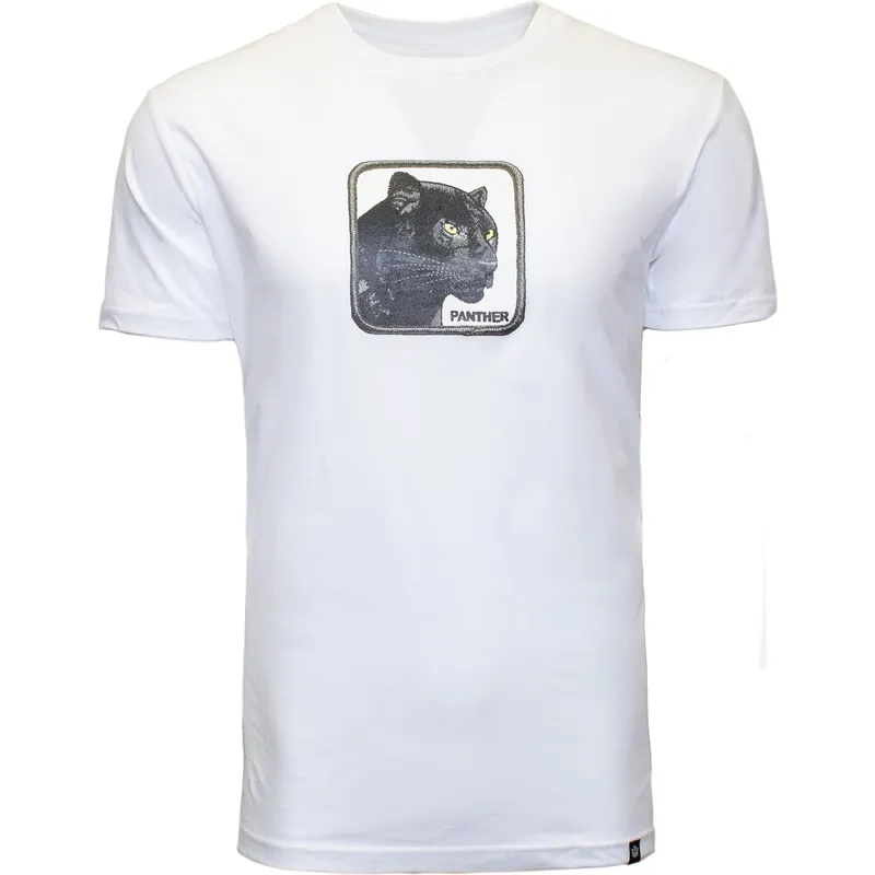 t-shirt-kort-aerme-hvid-fra-camiseta-manga-corta-blanca-pantera-black-panther-big-cat-the-farm-the-farm-af-goorin-bros t-shirt-kort-aerme-hvid-fra-camiseta-manga-corta-blanca-pantera-black-panther-big-cat-the-farm-the-farm-af-goorin-bros