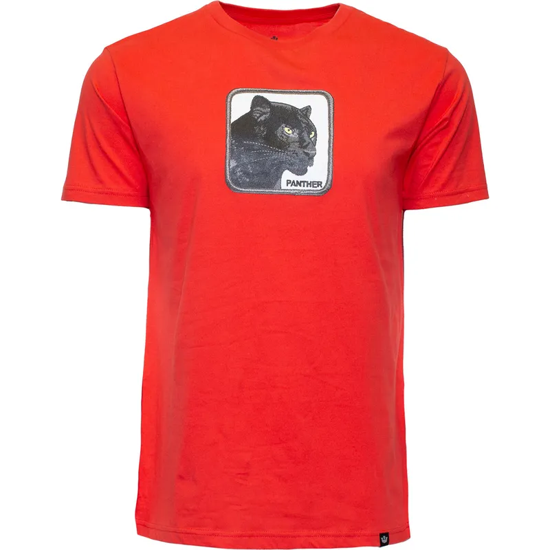 t-shirt-kort-aerme-rod-fra-camiseta-manga-corta-roja-pantera-black-panther-big-cat-the-farm-the-farm-af-goorin-bros