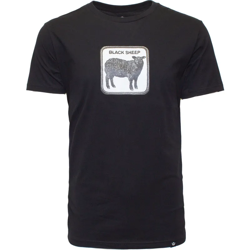 t-shirt-kort-aerme-sort-fra-camiseta-manga-corta-negra-oveja-black-sheep-outcast-the-farm-the-farm-af-goorin-bros