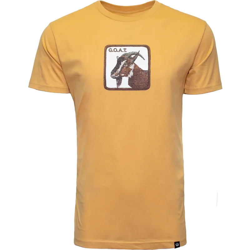 t-shirt-kort-aerme-gul-fra-camiseta-manga-corta-amarilla-cabra-goat-flat-hand-the-farm-the-farm-af-goorin-bros