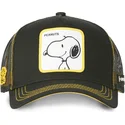kasketter-buet-sort-snapback-snoopy-jordnodder-af-capslab