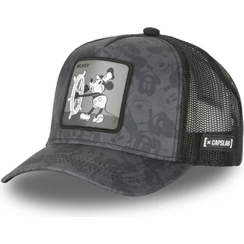 Capslab Mickey Mouse Vintage KEY4 Disney Black Trucker Hat