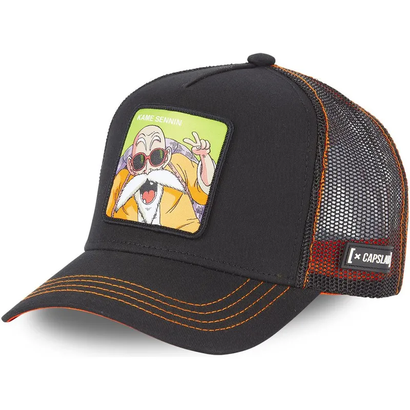trucker-kasket-sort-master-roshi-db3-kam1-dragon-ball-fra-capslab