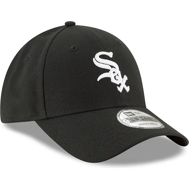 justerbar-sort-kurvet-kasket-9forty-the-league-fra-chicago-white-sox-mlb-fra-new-era