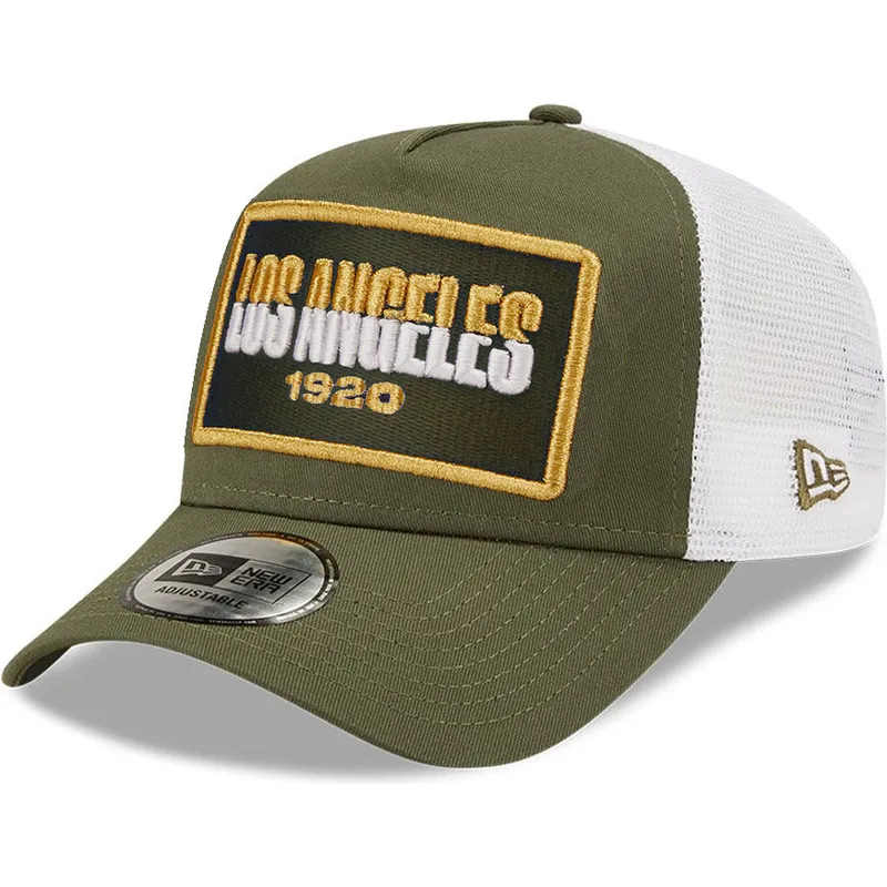 kasketter-buet-gron-snapback-a-frame-af-new-era