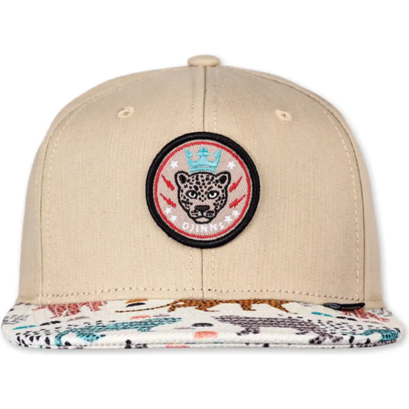 kasketter-flad-beige-snapback-af-djinns