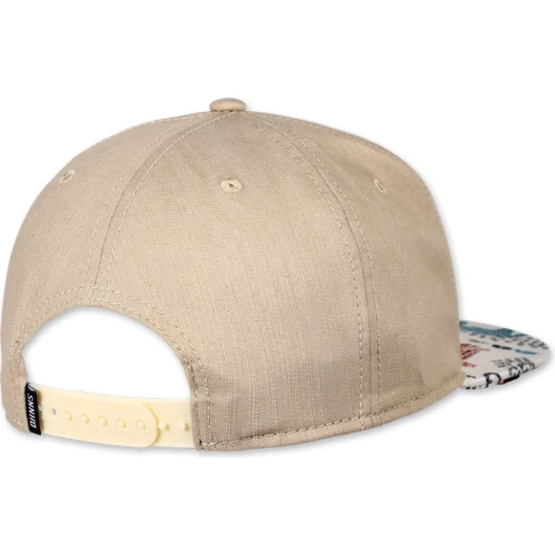 kasketter-flad-beige-snapback-af-djinns
