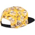 djinns-lucky-cat-linen-gul-og-sort-snapback-flad-kasket