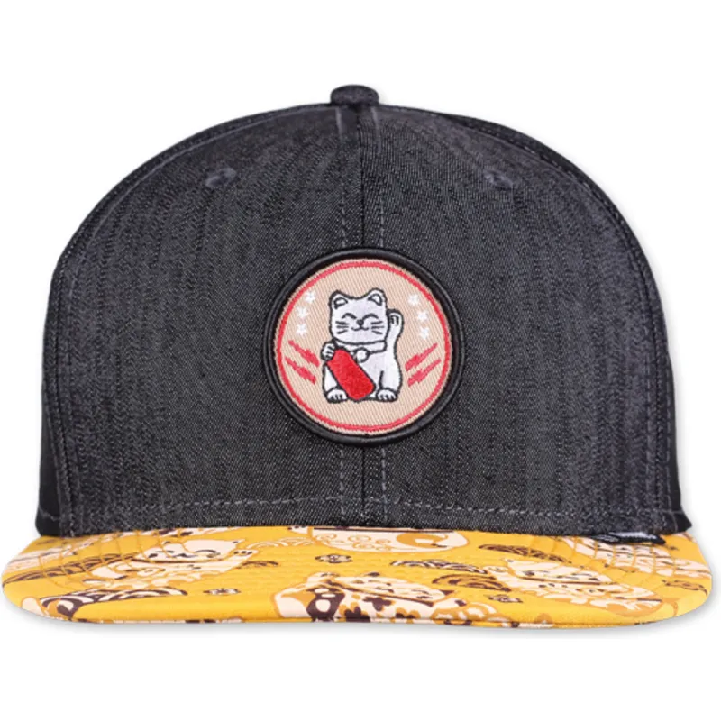 kasketter-flad-sort-snapback-af-djinns kasketter-flad-sort-snapback-af-djinns