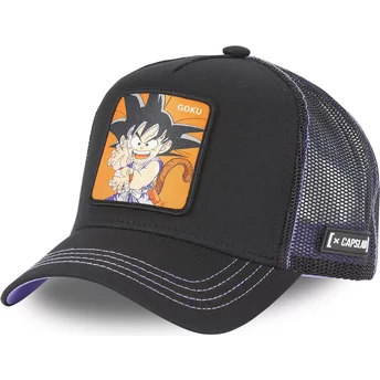 Capslab Kid Son Goku DB3 GOK1 Dragon Ball Black Trucker Hat