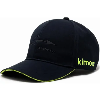 kasketter-buet-sort-justerbar-rem-fernando-alonso-fra-aston-martin-formula-1-af-kimoa