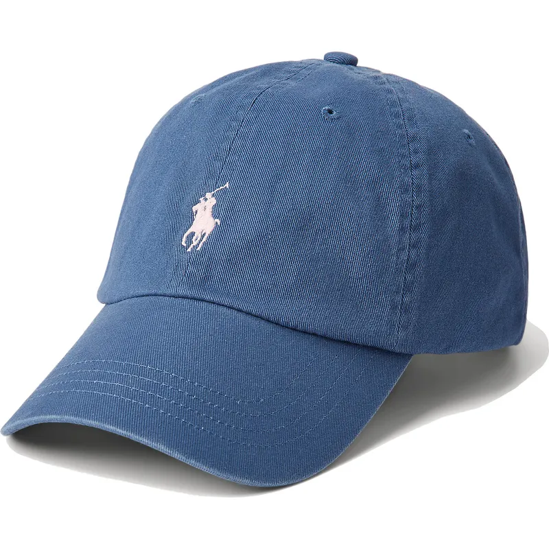 kasketter-buet-marinebla-justerbar-rem-af-polo-ralph-lauren