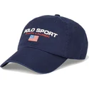 kasketter-buet-marinebla-justerbar-rem-af-polo-ralph-lauren