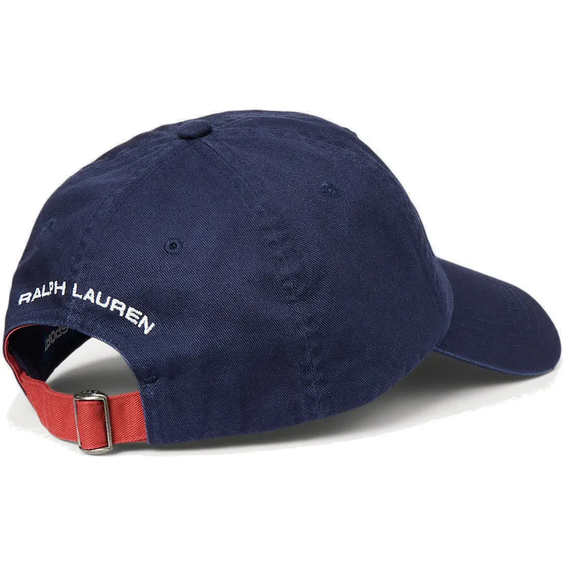 kasketter-buet-marinebla-justerbar-rem-af-polo-ralph-lauren