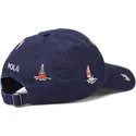 kasketter-buet-marinebla-justerbar-rem-af-polo-ralph-lauren