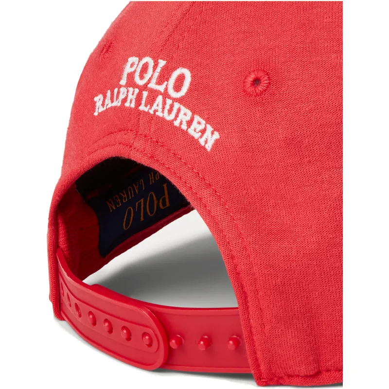 kasketter-buet-rod-snapback-af-polo-ralph-lauren