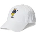 hvid-justerbar-buet-kasket-polo-bear-twill-fra-polo-ralph-lauren