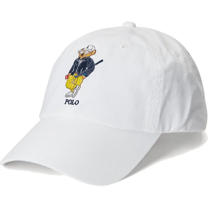 kasketter-buet-hvid-justerbar-rem-af-polo-ralph-lauren