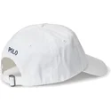 hvid-justerbar-buet-kasket-polo-bear-twill-fra-polo-ralph-lauren