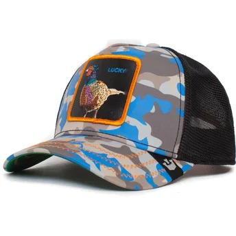 trucker-kasket-bla-fasan-camouflage-lucky-luck-stays-down-the-farm-fra-goorin-bros