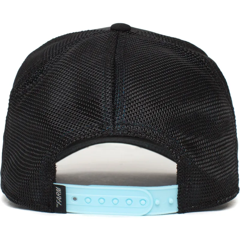 trucker-kasket-sort-og-bla-tiger-tiger-blue-streak-the-farm-fra-goorin-bros