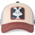 buet-kasket-beige-marinebla-og-rod-snapback-bugs-bunny-bu6-looney-tunes-fra-capslab