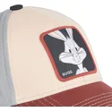 buet-kasket-beige-marinebla-og-rod-snapback-bugs-bunny-bu6-looney-tunes-fra-capslab