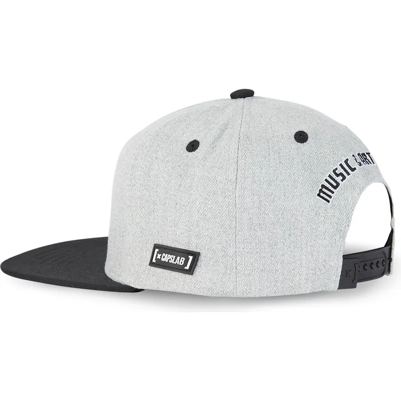kasketter-flad-gra-snapback-snoopy-jordnodder-af-capslab