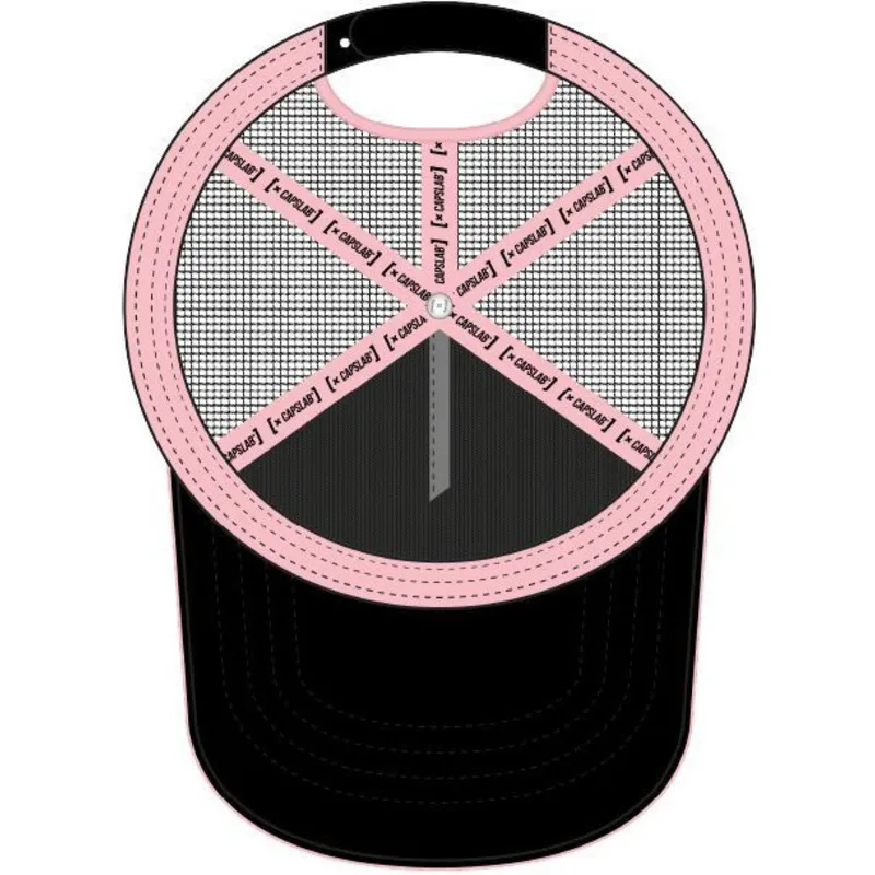 trucker-kasket-pink-og-hvid-kid-buu-kid3-dragon-ball-fra-capslab