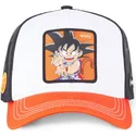 hvid-sort-og-orange-trucker-kasket-son-goku-barn-db3-gok2-dragon-ball-fra-capslab