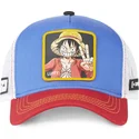 trucker-kasket-bla-hvid-og-rod-monkey-d-luffy-op2-luf2-one-piece-fra-capslab