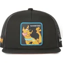 flad-trucker-kasket-sort-scooby-doo-sbd7-scooby-doo-fra-capslab